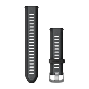 Garmin Pasek Quick Release 20 mm | Silikonowy w kolorze Black/Slate grey [010-11251-AG]