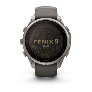 Garmin Fenix 9 PRO SOLAR inReach 47 mm Tytanowy z silikonowym paskiem w kolorze Pebble Gray [010-04338-01]