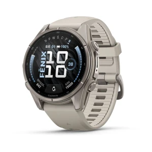 Garmin Fenix 9 43 mm Tytanowy z silikonowym paskiem w kolorze Fog Gray [010-04761-01]