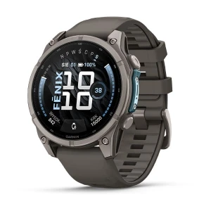 Garmin Fenix 9 47 mm Tytanowy z silikonowym paskiem w kolorze Pebble Gray [010-04762-01]