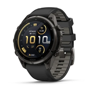 Garmin Fenix 9 PRO inReach 47 mm Tytanowy w kolorze Carbon Gray z powłoką DLC z silikonowym paskiem w kolorze Black / Pebble Gray [010-04336-11]