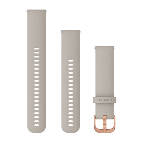 Paski Quick Release 20 mm / Jasny piaskowy z różowo-złotym zapięciem [010-12932-12]