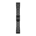 QuickFit 26mm Tytanowa Bransoleta z otworami - powłoką węglową DLC /Fenix 5x 6x 7x /Quatix 6x/Tactix 7 [﻿010-12864-09]