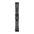 QuickFit 26mm Tytanowa Bransoleta z otworami - powłoką węglową DLC /Fenix 5x 6x 7x /Quatix 6x/Tactix 7 [﻿010-12864-09]
