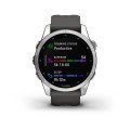 Garmin Fenix 7S / srebrny z grafitowym paskiem [﻿010-02539-01]