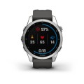 Garmin Fenix 7S / srebrny z grafitowym paskiem [﻿010-02539-01]