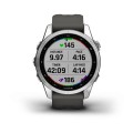 Garmin Fenix 7S / srebrny z grafitowym paskiem [﻿010-02539-01]