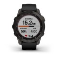 010-02540-21 Garmin Fenix 7 Sapphire Solar / Tytanowo-szary z powłoką węglową (DLC) i z czarnym paskiem