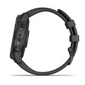 010-02540-21 Garmin Fenix 7 Sapphire Solar / Tytanowo-szary z powłoką węglową (DLC) i z czarnym paskiem