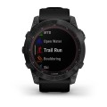 Garmin Fenix 7X Sapphire Solar / Czarny tytan z powłoką węglową (DLC) z czarnym paskiem [﻿010-02541-23]