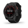 Garmin Fenix 7X Solar / Czarny z czarnym paskiem [﻿010-02541-01]