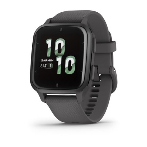 Garmin Venu Sq 2 / Niebieskoszara ramka z aluminium szarą kopertą i silikonowym paskiem [010-02701-10]