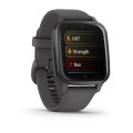 Garmin Venu Sq 2 / Niebieskoszara ramka z aluminium szarą kopertą i silikonowym paskiem [010-02701-10]
