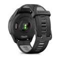 Garmin Forerunner 265 Czarny / czarno-szary silikonowy pasek [010-02810-10]