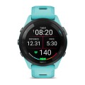 Garmin Forerunner 265 Czarny / czarno-szary silikonowy pasek [010-02810-10]