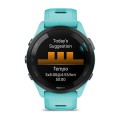 Garmin Forerunner 265 Czarny / czarno-szary silikonowy pasek [010-02810-10]
