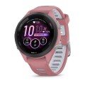 Garmin Forerunner 265s Czarna ramka z jasnoróżową kopertą z jasnoróżowym/jasnoszarym silikonowym paskiem [010-02810-15]