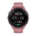Garmin Forerunner 265s Czarna ramka z jasnoróżową kopertą z jasnoróżowym/jasnoszarym silikonowym paskiem [010-02810-15]