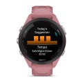 Garmin Forerunner 265s Czarna ramka z jasnoróżową kopertą z jasnoróżowym/jasnoszarym silikonowym paskiem [010-02810-15]