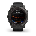Garmin Fenix 7X Pro Sapphire Solar / Carbon Gray DLC Titanium z czarnym paskiem [﻿010-02778-11]