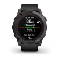 Garmin Fenix 7X Pro Sapphire Solar / Carbon Gray DLC Titanium z czarnym paskiem [﻿010-02778-11]