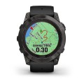 Garmin Fenix 7X Pro Sapphire Solar / Carbon Gray DLC Titanium z czarnym paskiem [﻿010-02778-11]