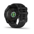 Garmin Fenix 7X Pro Sapphire Solar / Carbon Gray DLC Titanium z czarnym paskiem [﻿010-02778-11]