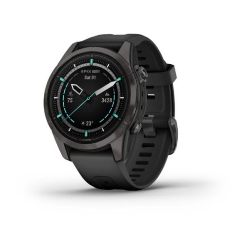 Garmin Epix Pro (Gen 2) Sapphire Edition | 42 mm / Szary tytanowy z powłoką węglową (DLC) i z czarnym paskiem [﻿010-02802-15]