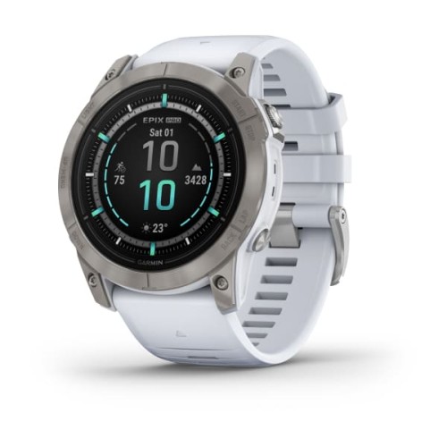 Garmin Epix Pro (Gen 2) Sapphire Edition | 51 mm / Tytanowy z paskiem w kolorze mlecznego kwarcu [﻿010-02804-11]
