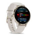 Garmin Venu 3S / kremowy / Soft Gold z paskiem Ivory [010-02785-04]