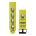 Garmin Paski do zegarka QuickFit 26mm / limonkowy - grafitowy - Fenix 7x PRO 6x 5x / Epix PRO 51mm / Tactix / Quatix [﻿010-13281-03]