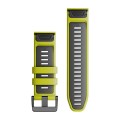 Garmin Paski do zegarka QuickFit 26mm / limonkowy - grafitowy - Fenix 7x PRO 6x 5x / Epix PRO 51mm / Tactix / Quatix [﻿010-13281-03]