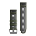Garmin Paski do zegarka QuickFit 26mm / ciemnozielony - grafitowy - Fenix 7x PRO 6x 5x / Epix PRO 51mm / Tactix / Quatix [﻿010-13281-07]
