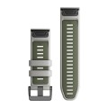 Garmin Paski do zegarka QuickFit 26mm / mglisty szary - mchowy - Fenix 7x PRO 6x 5x / Epix PRO 51mm / Tactix / Quatix [﻿010-13281-08]