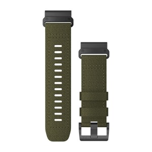 Garmin Paski do zegarka QuickFit 26mm / nylonowy zielony -  Fenix 7x 6x 5x / Epix PRO 51mm / Tactix / Quatix [010-13010-10]