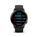 Garmin vívoactive 5 / czarny z czarną kopertą i silikonowym paskiem [﻿010-02862-10]