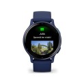 Garmin vívoactive 5  / Metaliczny aluminiowy bezel w kolorze Navy z kopertą w kolorze Navy i silikonowym paskiem [﻿010-02862-12]