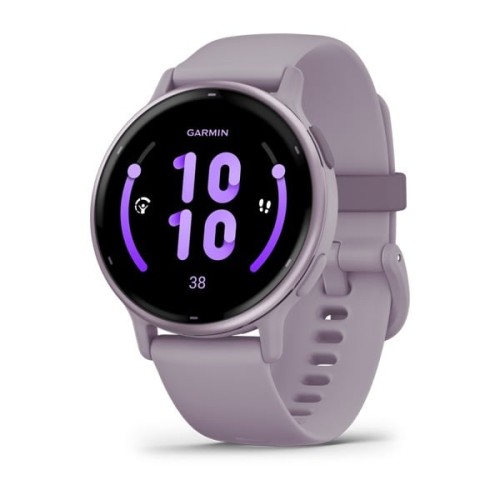 Garmin vivoactive 5 / Metaliczny aluminiowy bezel w kolorze Orchid z kopertą w kolorze Orchid i silikonowym paskiem [﻿010-02862-13]