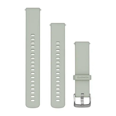 Garmin Pasek Quick Release 18 mm - Vivoactive 4s / Vivomove 3S / Venu 2S, 3S / Forerunner 255s, 265s - Sage grey / szałwiowoszary, zapięcie silver [010-13256-01]