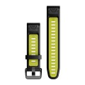 Garmin Paski do zegarka QuickFit 20mm / czarny-limonkowy / Seria Fenix 7s 6s 5s PRO / Seria Epix PRO 42mm [010-13279-03]