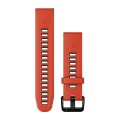 Garmin Paski do zegarka QuickFit 20mm / czerwony-grafitowy / Seria Fenix 7s 6s 5s PRO / Seria Epix PRO 42mm [010-13279-04]