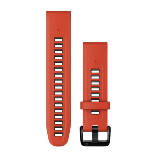Garmin Paski do zegarka QuickFit 20mm / czerwony-grafitowy / Seria Fenix 7s 6s 5s PRO / Seria Epix PRO 42mm [010-13279-04]