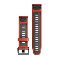 Garmin Paski do zegarka QuickFit 20mm / czerwony-grafitowy / Seria Fenix 7s 6s 5s PRO / Seria Epix PRO 42mm [010-13279-04]