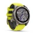 Garmin Fenix 8 47 mm MIP Solar Sapphire | Tytanowy z paskiem silikonowym w kolorze Amp yellow / Graphite [010-02906-21]