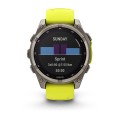 Garmin Fenix 8 47 mm MIP Solar Sapphire | Tytanowy z paskiem silikonowym w kolorze Amp yellow / Graphite [010-02906-21]