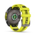 Garmin Fenix 8 — 47 mm, Solar, Sapphire / Sapphire, Tytanowy z paskiem silikonowym w kolorze Amp yellow / Graphite [010-02906-21]