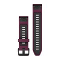 Garmin Pasek do zegarka QuickFit 20mm / bordowo-szary / Fenix 8 43mm / Fenix 7s 6s 5s / Epix PRO 42mm [010-13391-04]