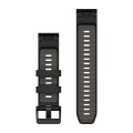 Garmin Pasek do zegarka QuickFit 22mm / czarno-szary - Fenix 8 7 Pro 6 Pro 5 / Epix PRO 47mm / Forerunner 935 945 955 965 / Instinct / Marq [010-13392-00]