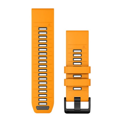 Garmin Pasek do zegarka QuickFit 26mm / pomarańczowo-szary - Fenix 8 51mm 7x 6x 5x / Epix 51mm / Tactix / Quatix [﻿010-13393-01]