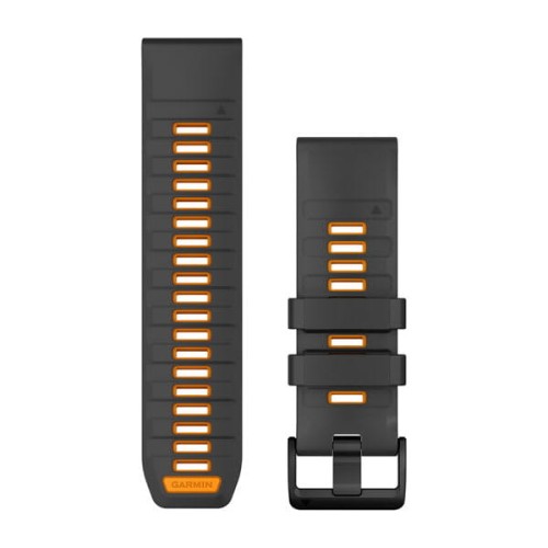Garmin Pasek do zegarka QuickFit 26mm / szaro-pomarańczowy - Fenix 8 51mm 7x 6x 5x / Epix 51mm / Tactix / Quatix [﻿010-13393-05]